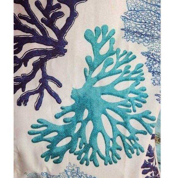 Beach Pillow Covers Soft Cases Set Coastal Cottage Decor Nautical Decoration 18" - Picture 12 of 15